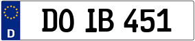 Trailer License Plate